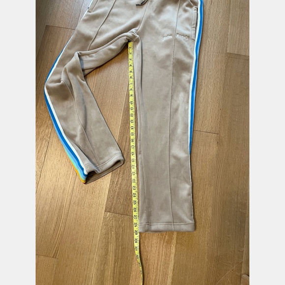 ✨Host Pick✨ Palm Angels Tan Velour Rainbow Stripe Track Pants - Picture 11 of 12